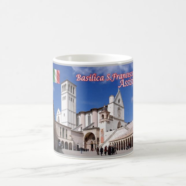 Caneca De Café Itália - Úmbria - Assisi - Basilica San Francesco  (Centro)