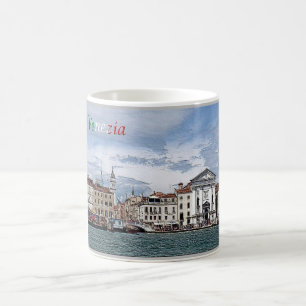Caneca De Café Itália - Veneza - Horizonte -
