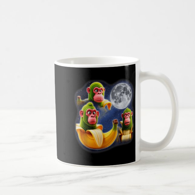 Caneca De Café Italian Brainrot Chimpanzini Bananini 3 Lua Estran (Direita)