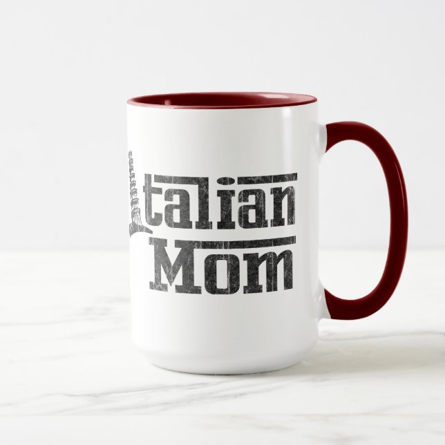 Caneca de café italiana da mamã (Direita)
