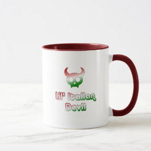 Caneca de café italiana do diabo de Lil