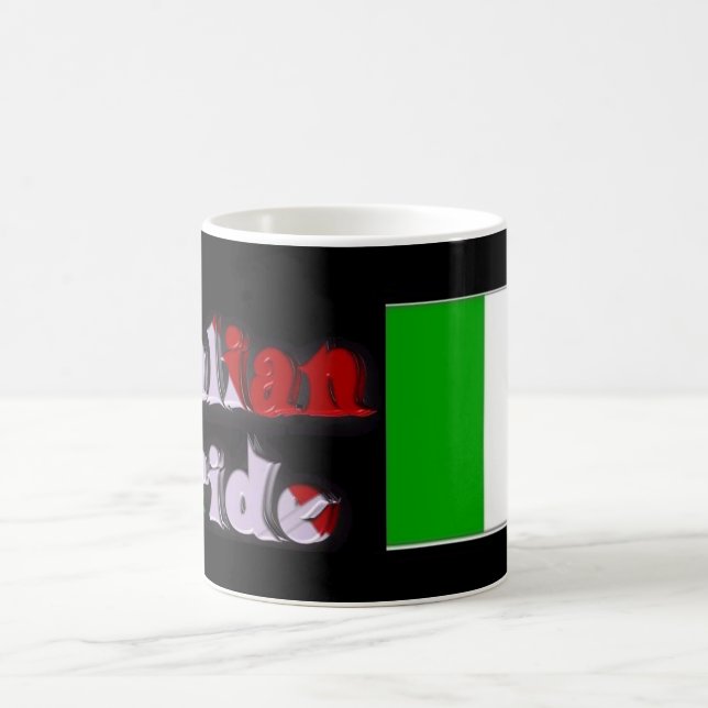 Caneca de café italiana do orgulho (Centro)