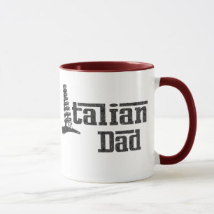 Caneca de café italiana do pai do pai