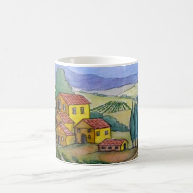Caneca De Café Italiano Hilltown em Chianti (Centro)