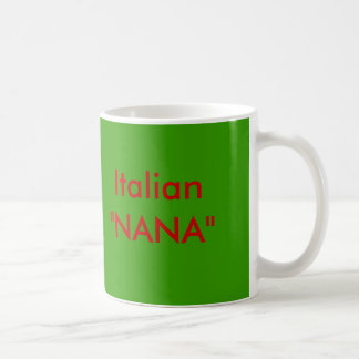 Caneca De Café Italiano " NANA "