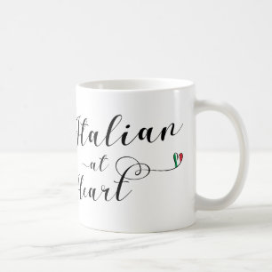 Caneca De Café Italiano No Heart Mug, Itália