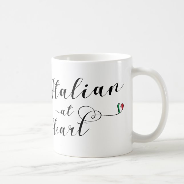 Caneca De Café Italiano No Heart Mug, Itália (Direita)
