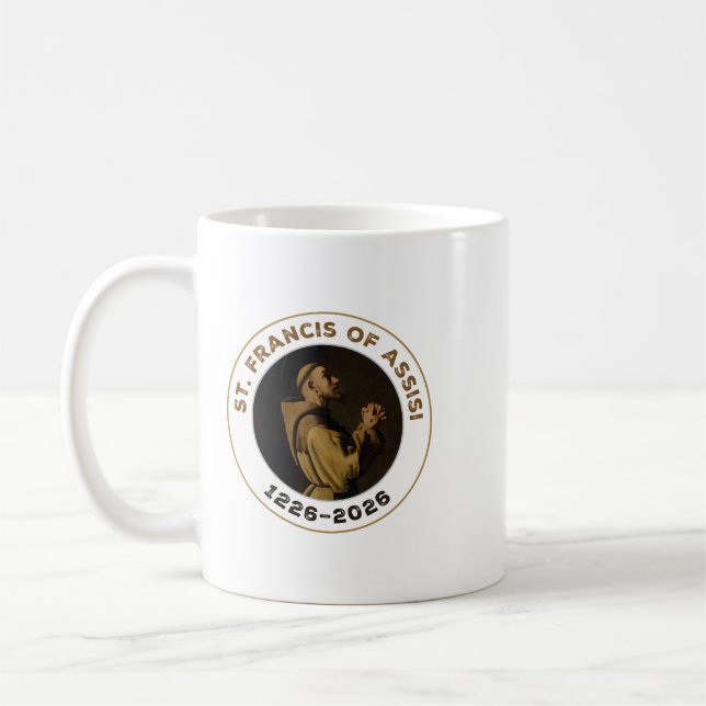 Caneca De Café Item de Presente de São Francisco de Assis (Esquerda)
