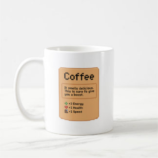 Caneca De Café Item RPG de Pixel Art do Café