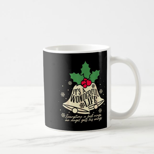 Caneca De Café It's A Wonderful Life Every Time A Bell Rings Chri (Direita)