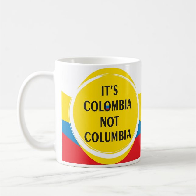 Caneca De Café It's Colombia not Columbia (Esquerda)