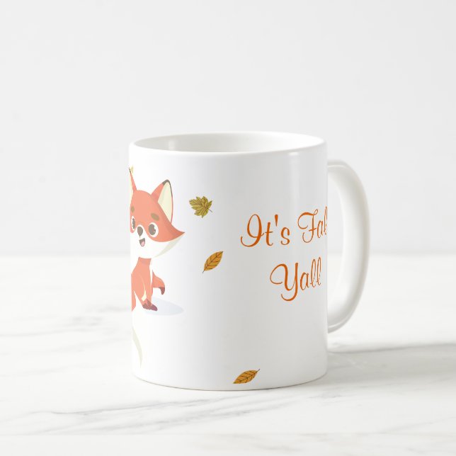 Caneca De Café It's Fall Fox Mug (Frente Esquerda)