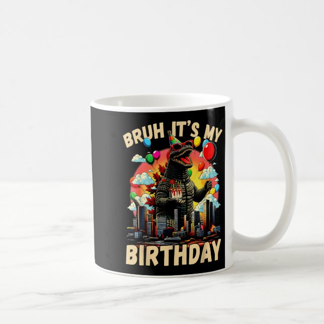 Caneca De Café It's My Birthday Kaiju Birthday Party Japan Monste (Direita)