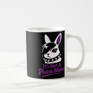 Caneca De Café Its Not A Phase Mom Funny Emo Easter Rabbit 