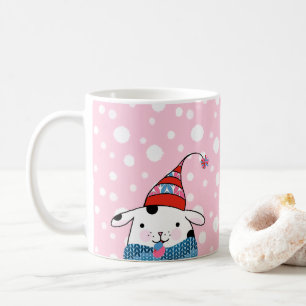 Caneca De Café Itty Bitty Knitting Doggie Mug
