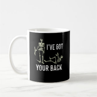 Caneca De Café I've Got Your Back Halloween Skeleton Skull