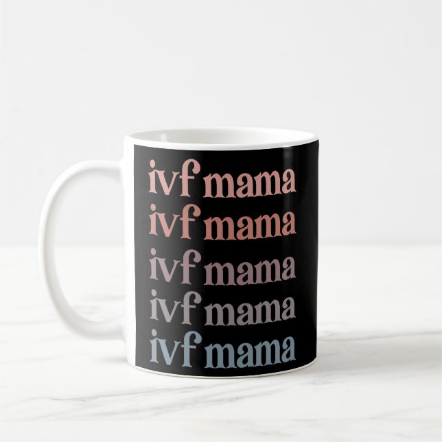 Caneca De Café Ivf Mama Ivf Dia de Transferência Embrião Transfer (Esquerda)