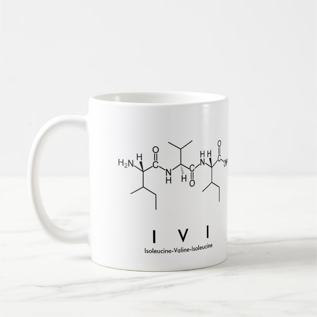 Caneca De Café Ivi peptide name mug (Esquerda)