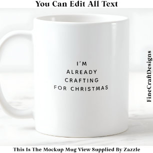 Caneca De Café Já estou trabalhando no Natal 43 Novidade
