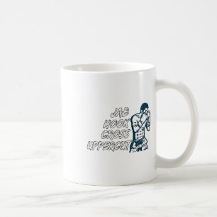 Caneca De Café Jab Hook Cross Uppercut Boxing Para Boxer Men