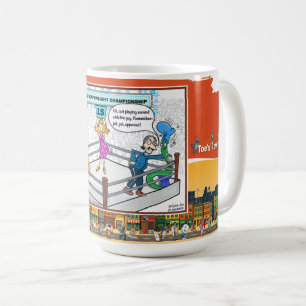 Caneca De Café Jab Jab Gancho Encorajamento Clássico