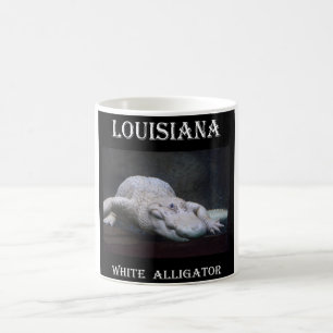Caneca De Café Jacaré branco de Louisiana novo