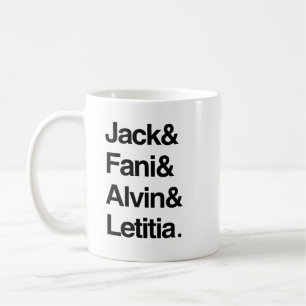 Caneca De Café Jack e Fani e Alvin e Letitia