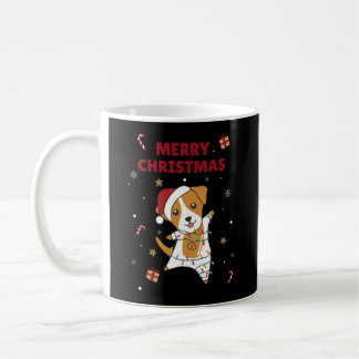 Caneca De Café Jack Russel Cachorro de Natal Cachorro de inverno