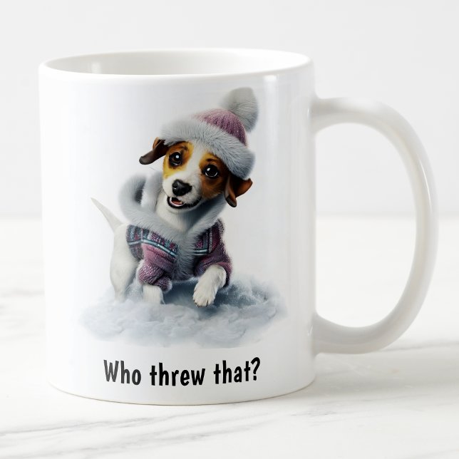 Caneca De Café Jack Russell Terrier Aconchegante Personalizável n (Criador carregado)