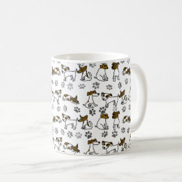 Caneca De Café Jack Russell Terrier Cartoon Mug