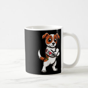 Caneca De Café Jack Russell Terrier I Love Pai Engraçado Dog Tatt