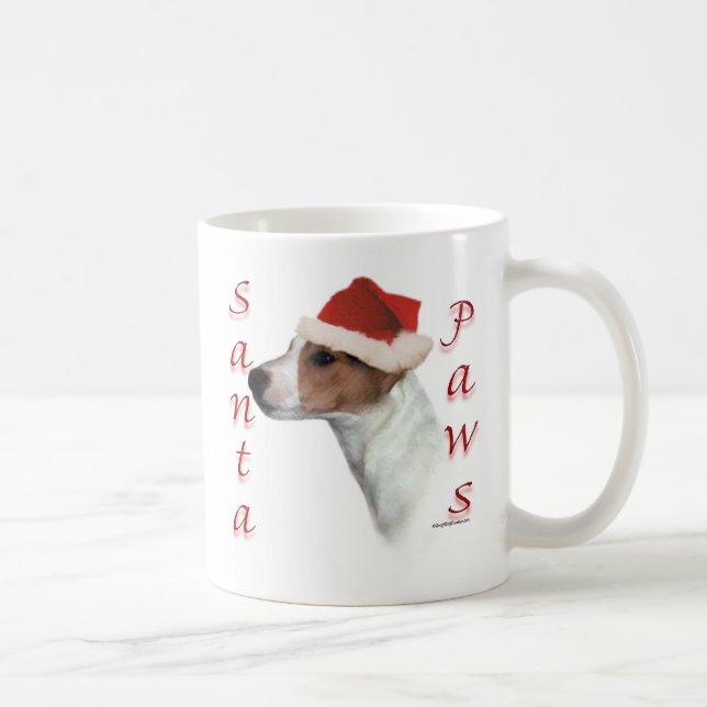 Caneca De Café Jack Russell Terrier Papais noeis Paws (Direita)