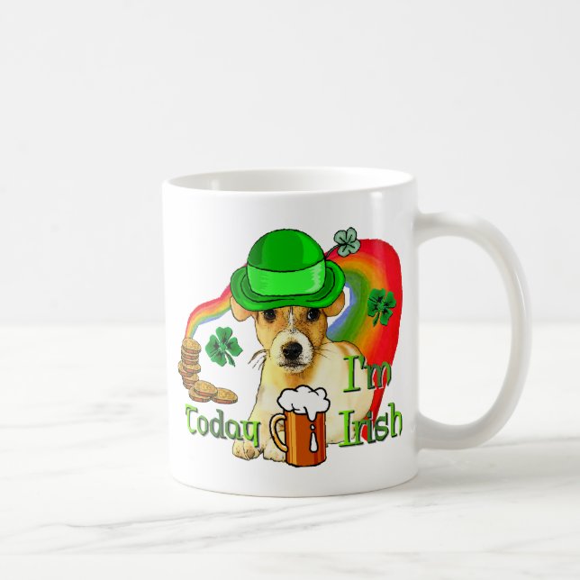 Caneca De Café Jack Russell Terrier St Patricks (Direita)