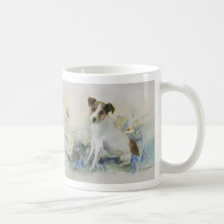 Caneca De Café Jack Russell Terrier Watercolor Dog Painting