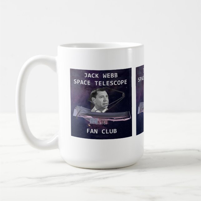 Caneca De Café Jack Webb Space Telescope Fan Club Coffee Mug (Esquerda)