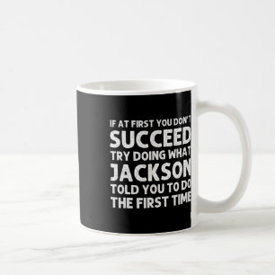 Caneca De Café Jackson Gift Name Personalizado Birthday Engraçado