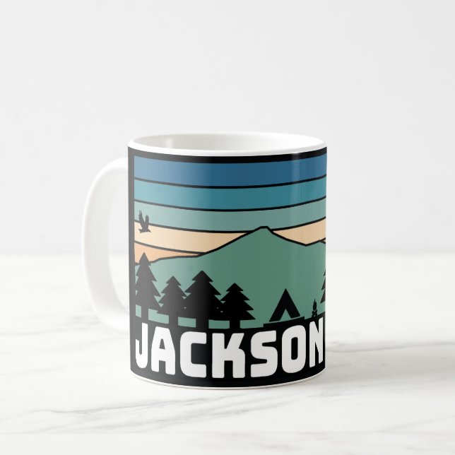 Caneca De Café Jackson Hole WY Decal  Mug (Frente Esquerda)