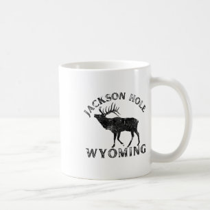 Caneca De Café Jackson Hole Wyoming Alce Natureza Caminhada Ao Ar