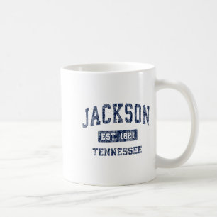 Caneca De Café Jackson Tennessee Tn Antigo Esportes Estabelecidos