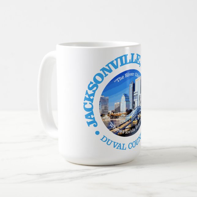 Caneca De Café Jacksonville (cidades) (Frente Esquerda)