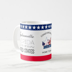 Caneca De Café Jacksonville, Flórida, elegante dos Estados Unidos