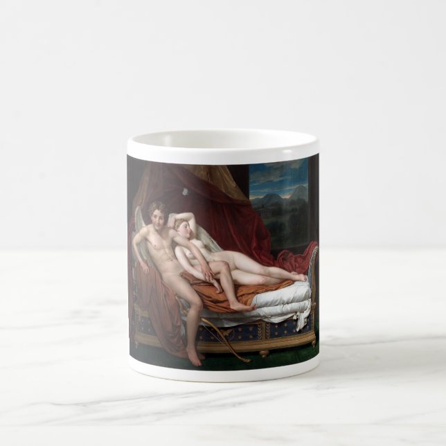 Caneca De Café Jacques-Louis David Cupido e Psique (Centro)