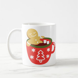 Caneca De Café Jacuzzi de Chocolate Quente do Homem de Biscoito