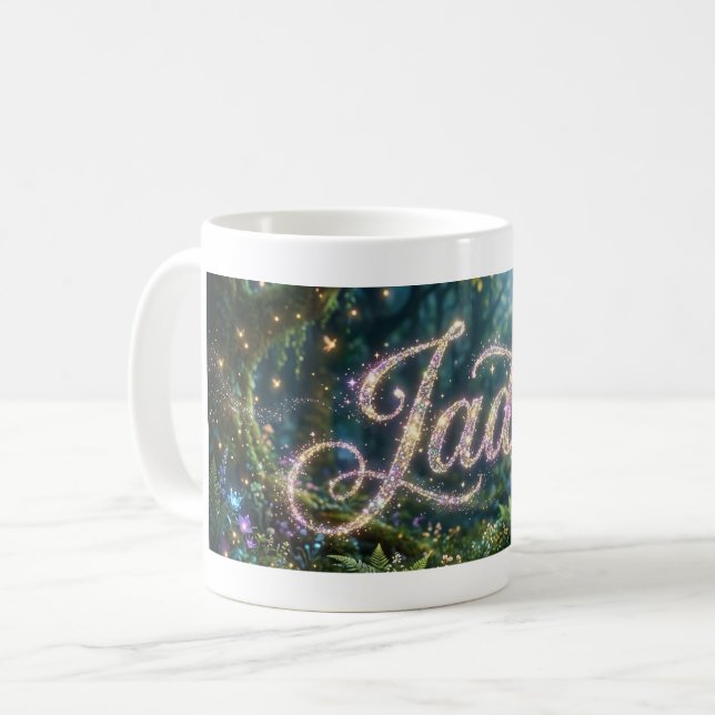 Caneca De Café Jade cosmic flowers (Frente Esquerda)