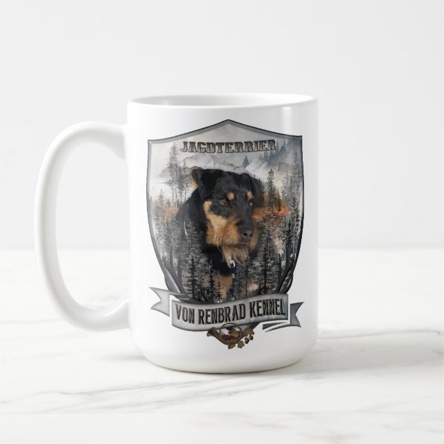 Caneca De Café Jagdterrier Apache v. Renbrad  (Esquerda)