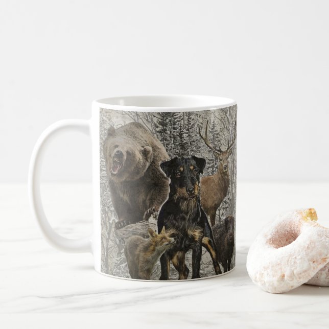 Caneca De Café Jagdterrier, Caro Beast v. Pho Paperweight Renbrad (Com Donut)