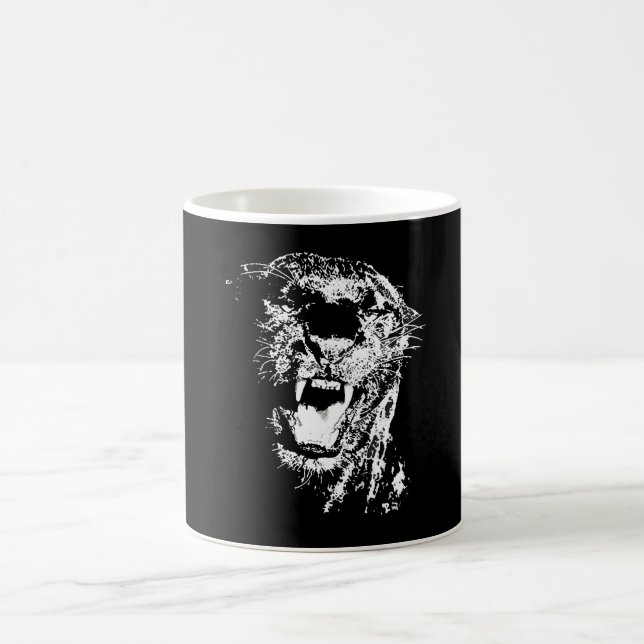 Caneca De Café Jaguar Preto (Centro)