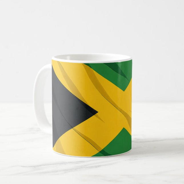 Caneca De Café Jamaica Flag Mug (Frente Esquerda)