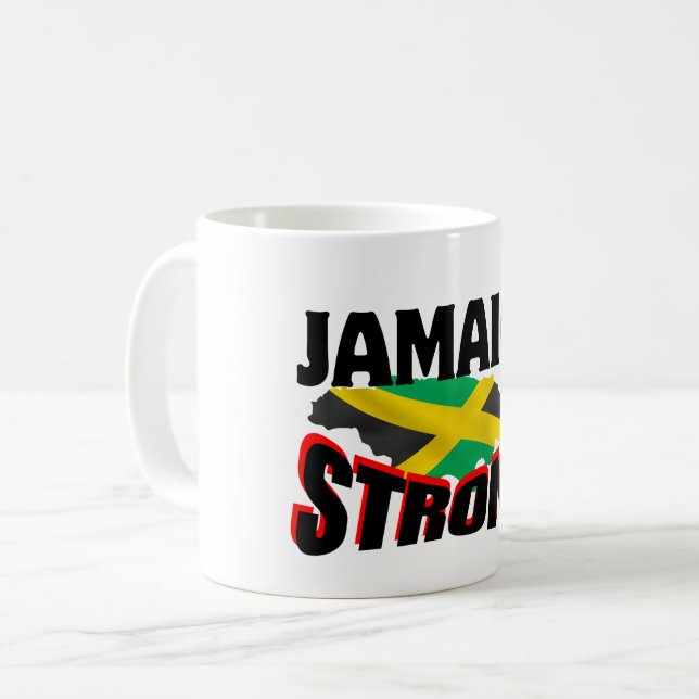 Caneca De Café Jamaica Strong.w (Frente Esquerda)