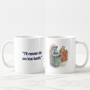 Caneca De Café Jamais Farei uma Banheira de Gelo Corredora Engraç